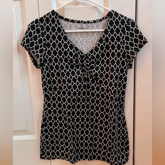 Merona Tops - Black and White Merona Small Shirt